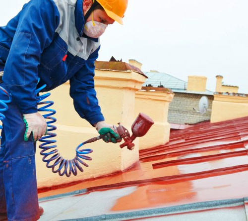 Покраска крыши: технология работ