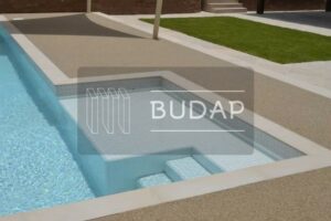 Декоративный ковер Budap: стильное покрытие для бассейна / Камяний килим Budap