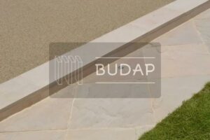 Светлый каменный ковер Budap: уникальное покрытие для вашего сада / Камяний килим Budap
